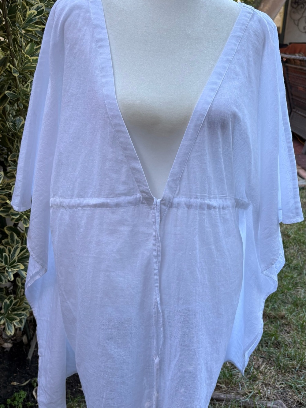 Tart Collections White Modal Beach Cover Up NWT